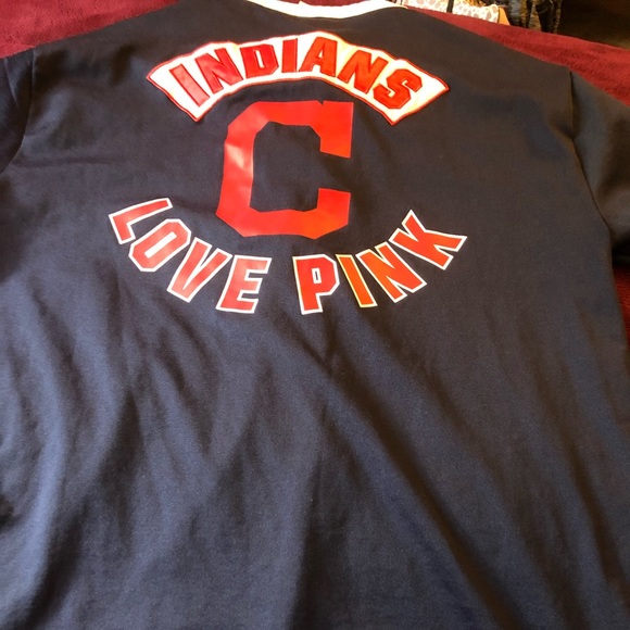 pink cleveland indians shirt